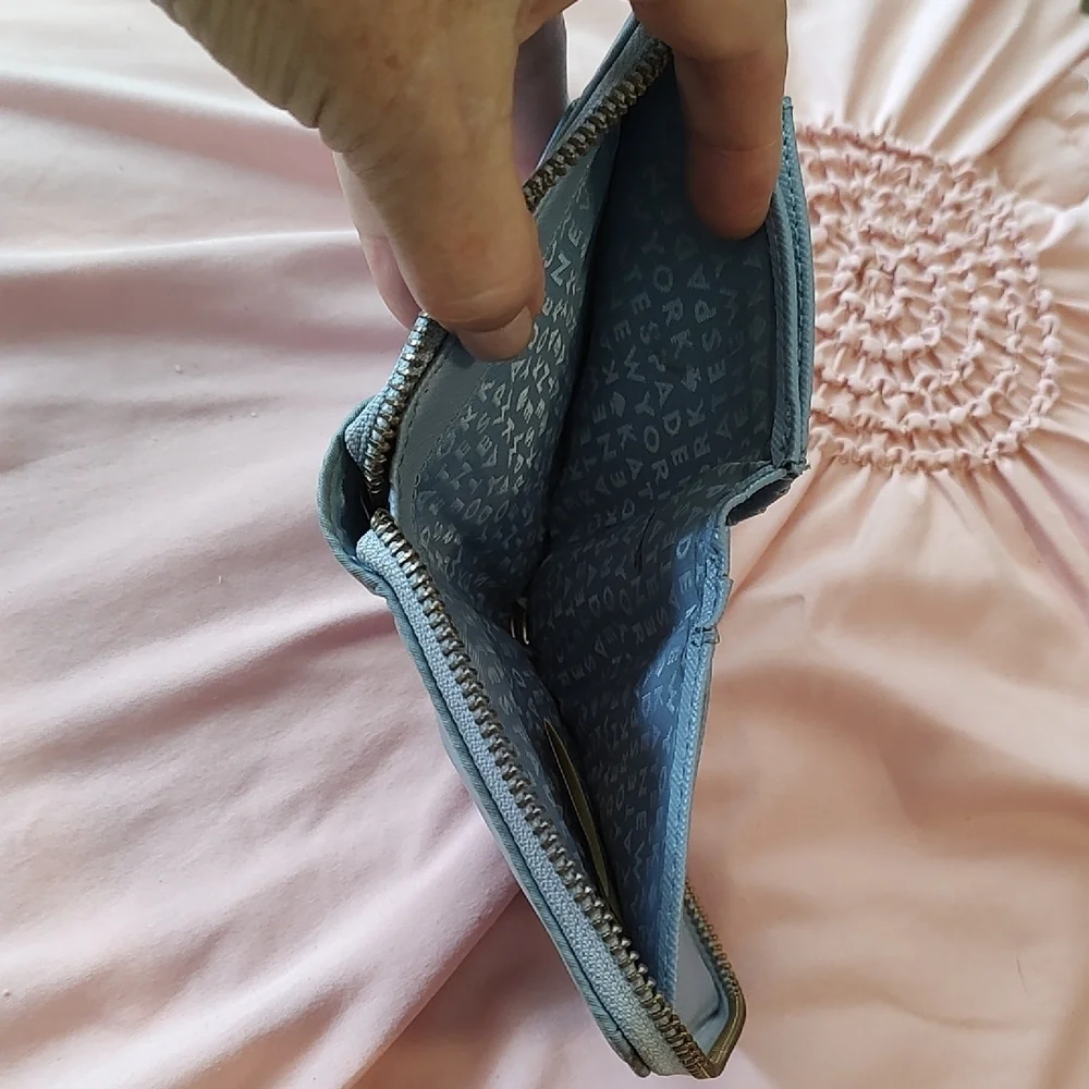 Kate Spade Wallet Light Blue Zip Around - Picture 6 of 8